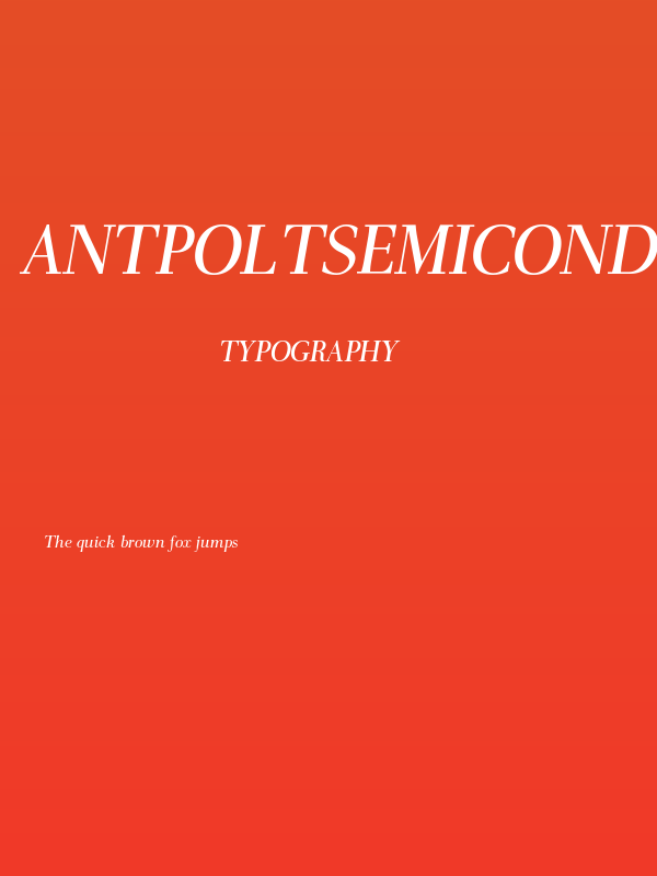 AntPoltSemiCond-Italic Poster