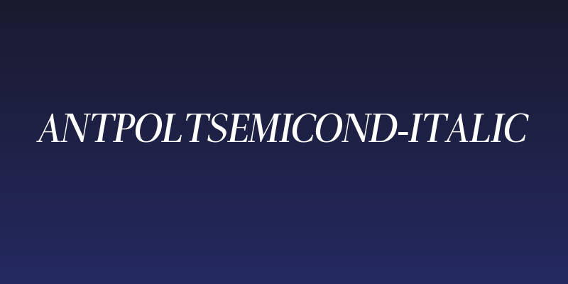 AntPoltSemiCond-Italic Social Header