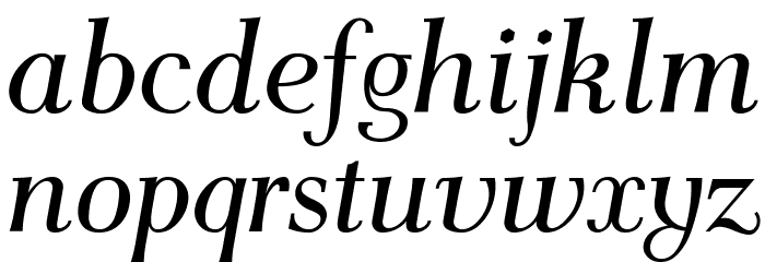 AntPoltSemiCond-Italic Font LOWERCASE