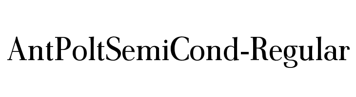 AntPoltSemiCond-Regular Font