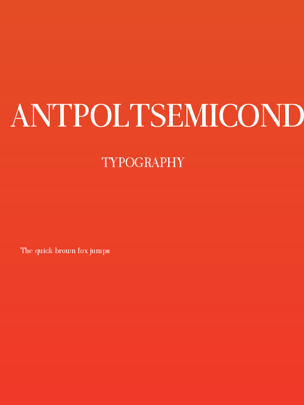 AntPoltSemiCond-Regular Poster