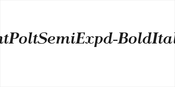 AntPoltSemiExpd-BoldItalic Logo