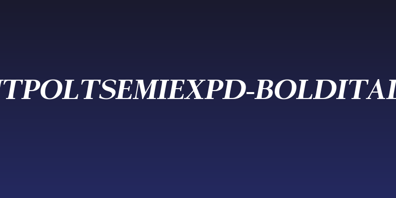 AntPoltSemiExpd-BoldItalic Social Header