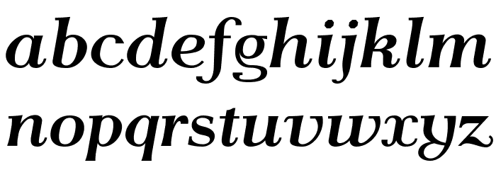 AntPoltSemiExpd-BoldItalic Font LOWERCASE