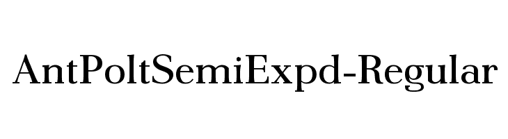 AntPoltSemiExpd-Regular Font