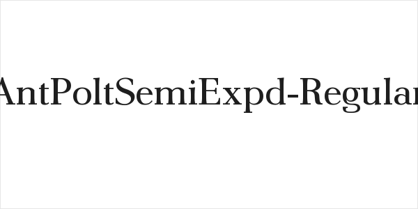 AntPoltSemiExpd-Regular Logo