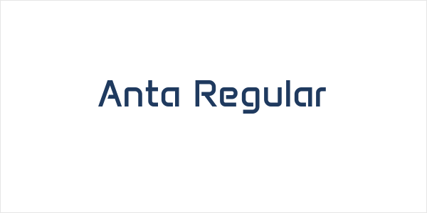 Anta Regular Logo