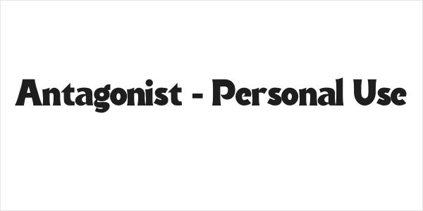 Antagonist - Personal Use Logo