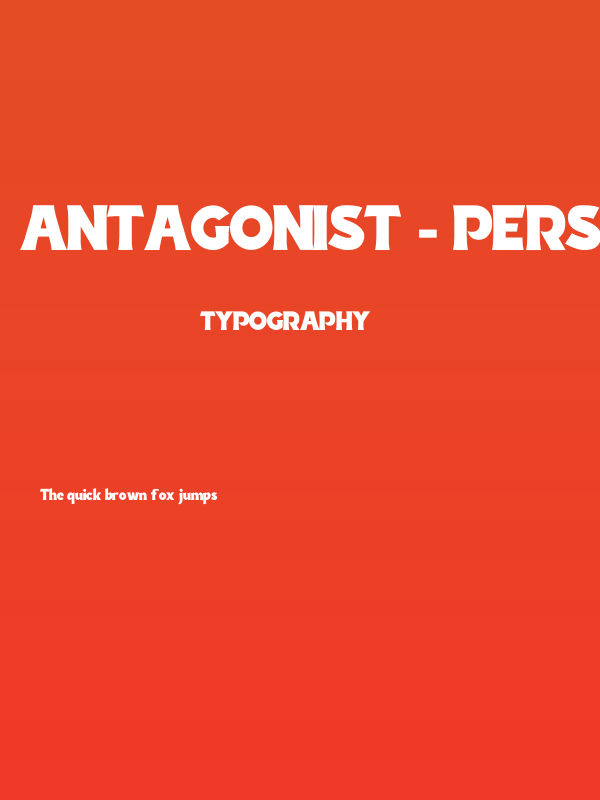 Antagonist - Personal Use Poster