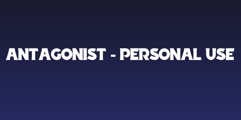 Antagonist - Personal Use Social Header