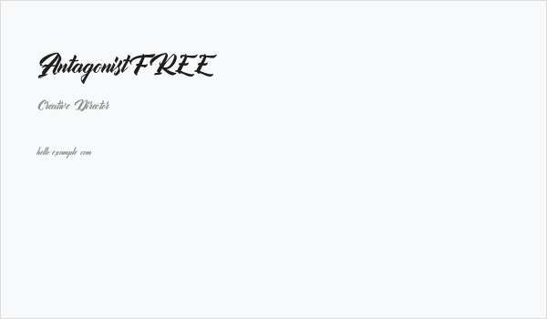AntagonistFREE Business Card