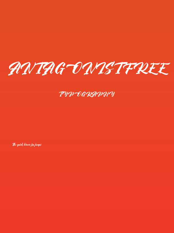 AntagonistFREE Poster