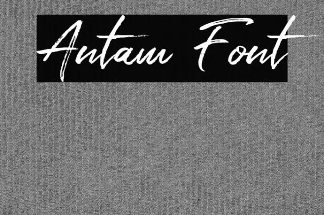 Antam Font examples