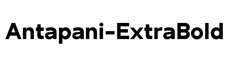 Antapani-ExtraBold  baixar fontes gratis