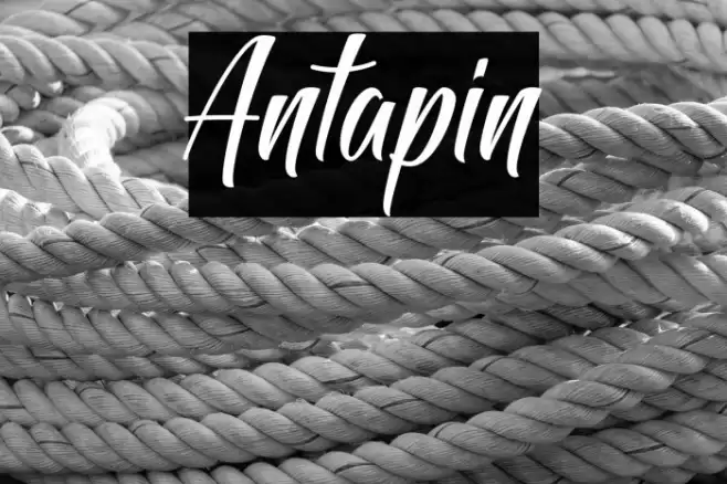 Antapin Font examples