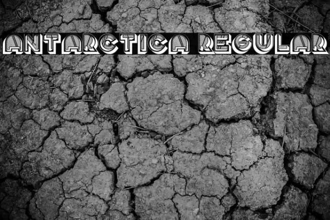 Antarctica Regular Font examples