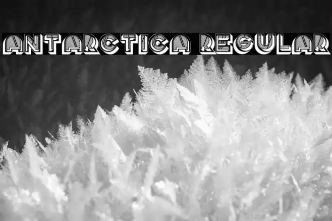 Antarctica Regular Font examples