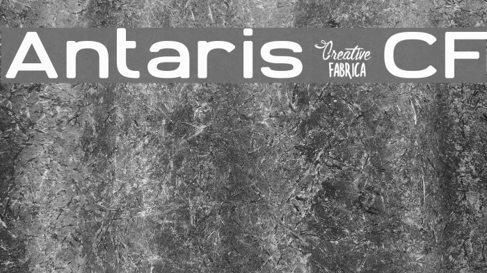 Antaris_CF Font examples