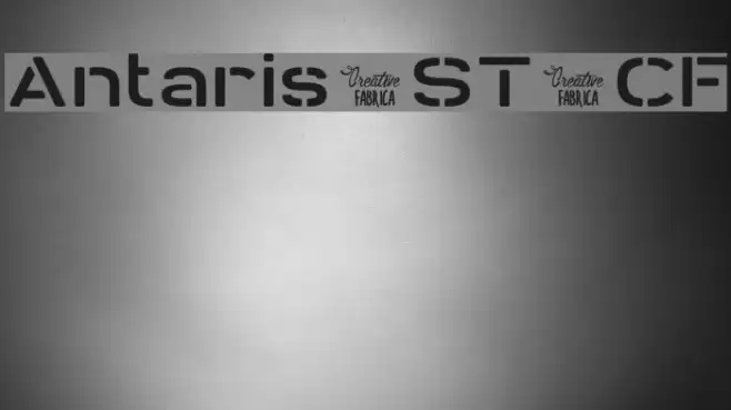 Antaris_ST_CF Font examples