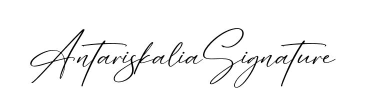 Antariskalia Signature  नि: शुल्क फ़ॉन्ट्स डाउनलोड