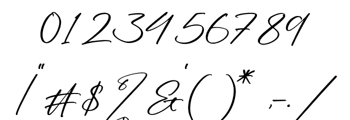Antariskalia Signature Font OTHER CHARS
