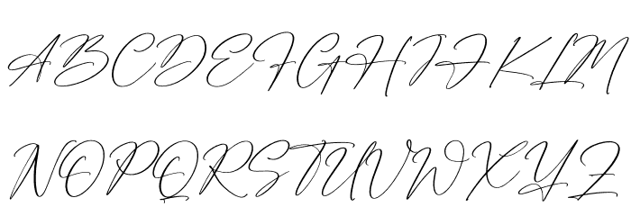Antariskalia Signature Font UPPERCASE