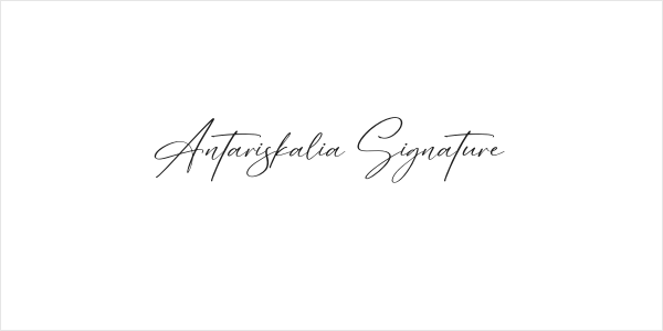 Antariskalia Signature Logo