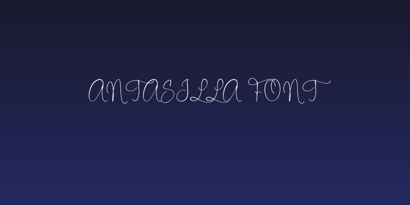 Antasilla Font Social Header