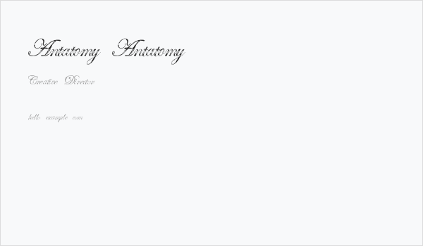 Antatomy Antatomy Business Card