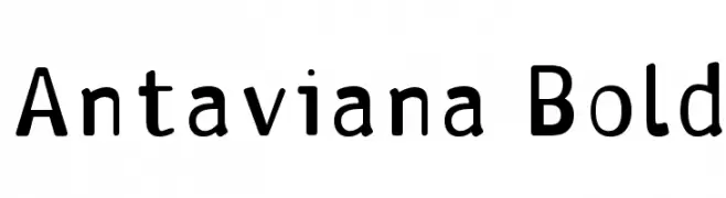 Antaviana Bold  Fuentes Gratis Descargar