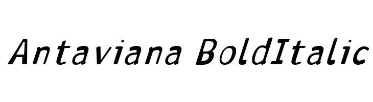 Antaviana BoldItalic Font