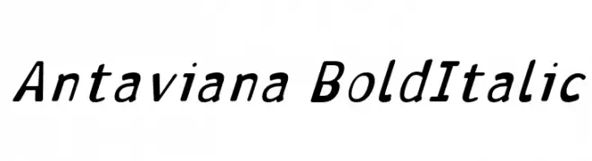 Antaviana BoldItalic  Frei Schriftart Herunterladen