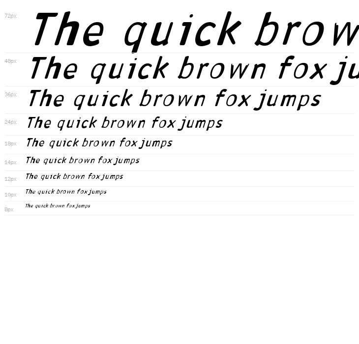 Antaviana BoldItalic Waterfall