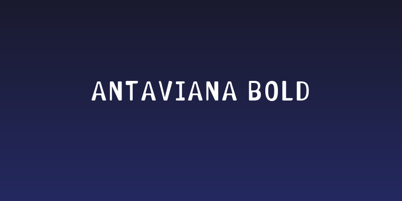 Antaviana Bold Social Header