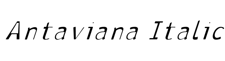 Antaviana Italic  免费字体下载