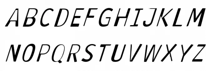 Antaviana Italic Polices MAJUSCULES