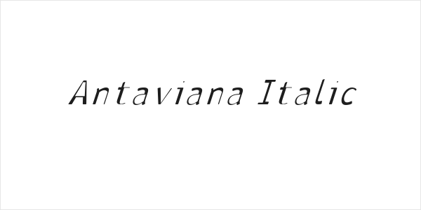 Antaviana Italic Logo
