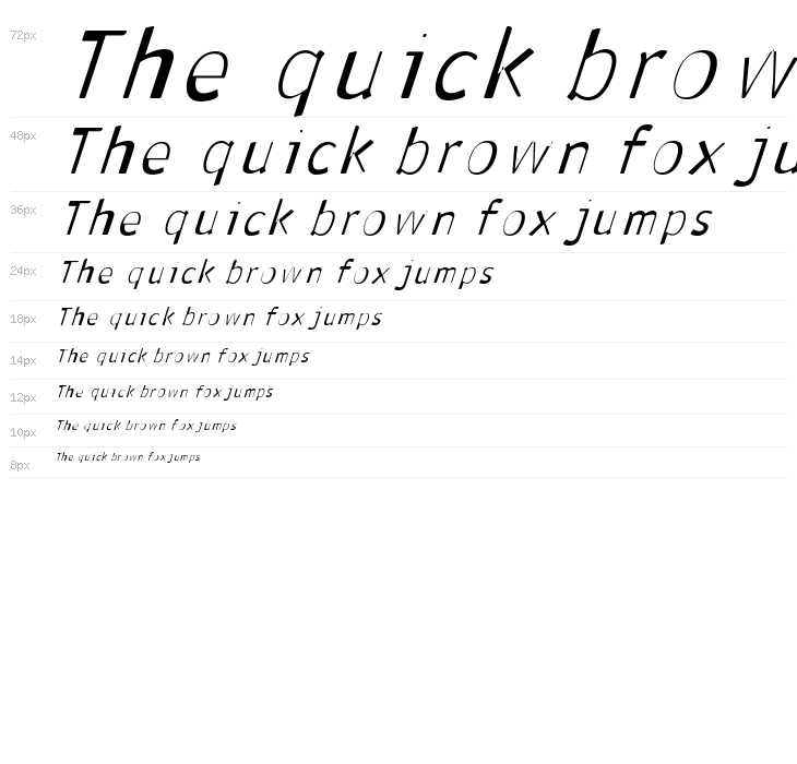 Antaviana Italic Waterfall