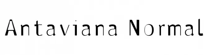 Antaviana Normal  Frei Schriftart Herunterladen