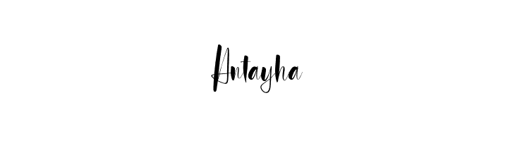 Antayha  フリーフォントのダウンロード