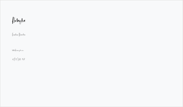 Antayha Business Card