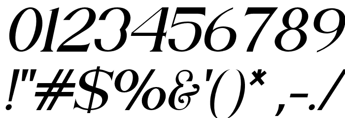 AnteCfSerifDemo-Italic Font OTHER CHARS