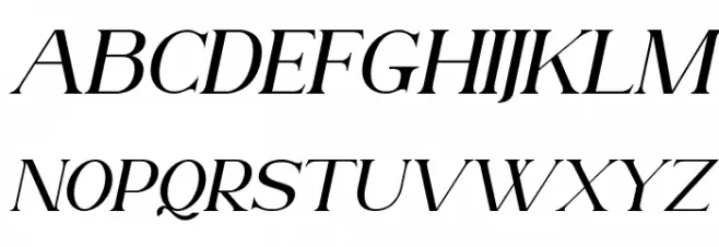 AnteCfSerifDemo-Italic Schriftart Groß