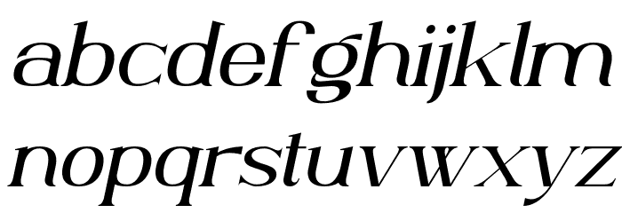 AnteCfSerifDemo-Italic Font LOWERCASE