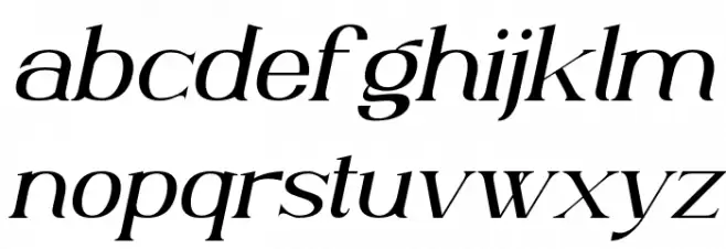 AnteCfSerifDemo-Italic फ़ॉन्ट लोअरकेस