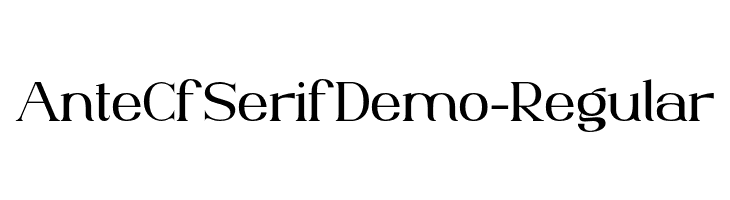 AnteCfSerifDemo-Regular  font caratteri gratis