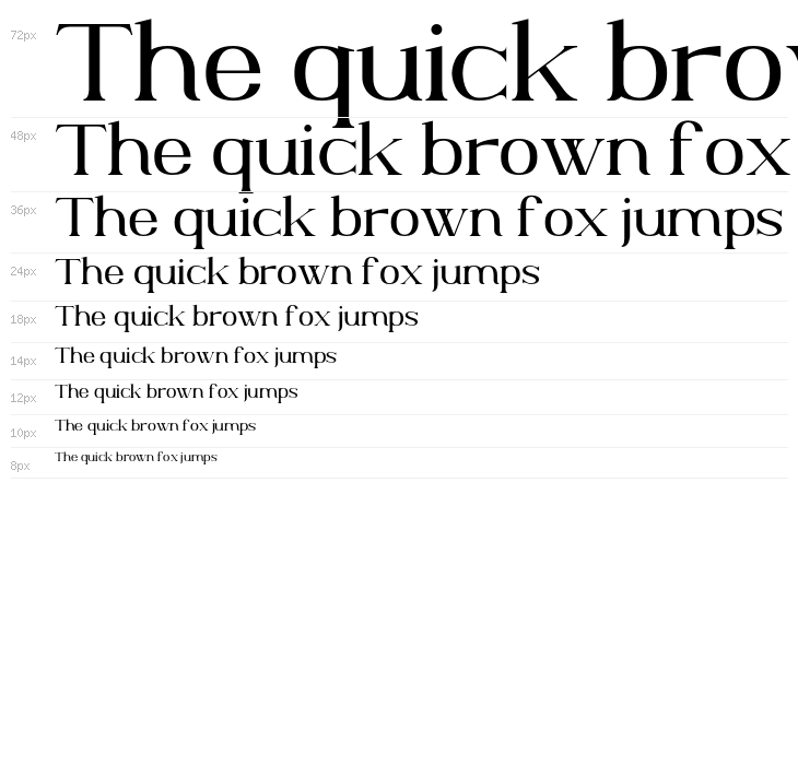 AnteCfSerifDemo-Regular Waterfall