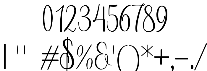 Anteater Font OTHER CHARS