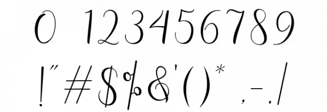 Antefand Font OTHER CHARS