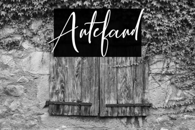 Antefand Font examples